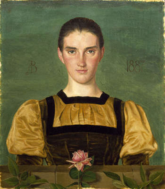 Portrait Of Anne Elizabeth Baker (1859-1947) by Joseph Southall