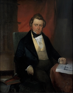 Portrait of Christiaan Kramm (1797-1875) by Jean François Michel Mourot