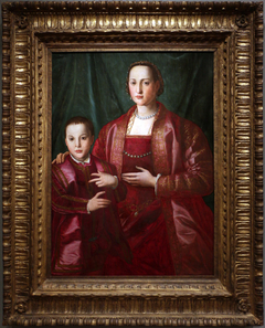 Portrait of Eleonora of Toledo and Her Son, Francesco de'Medici by Agnolo Bronzino