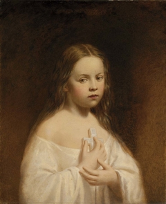 Portrait of Hiram Powers' Daughter by Miner Kilbourne Kellogg