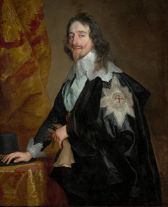 Portrait of King Charles I (1600-1649), with the Order of the Garter by Anthony van Dyck