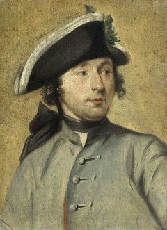 Portrait of Ludolf Backhuysen II, Painter and Dragoon, Grandson of the Marine Painter Ludolf Backhuysen I by Cornelis Troost