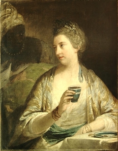 Portrait of Mrs. Reid in the Character as a Sultana by Robert Edge Pine