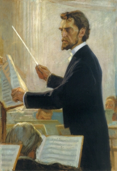 Portrait of Robert Kajanus by Albert Edelfelt