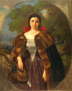 Portrait of Róza Laborfalvi by Károly Telepy