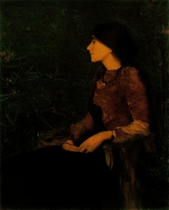 Portrait of Thadée-Caroline Jacquet by Edmond Aman-Jean