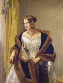 Portrait of the Baroness of Bernus by Philipp Veit