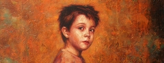 "Portret of a litlle boy,fragment" by Οδυσσέας Οικονόμου