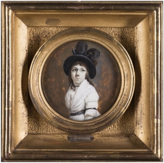 Portret van Geertruida Toussaint Beekkerk, twaalf jaar oud by Petrus Groenia