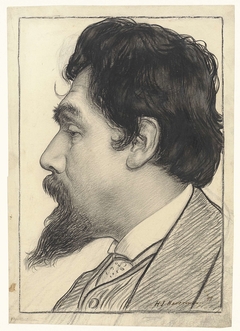 Portret van Jan Toorop by Hendrik Johannes Haverman