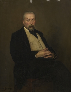 Portret van Mathijs Egidius Klijnen (1842-1923), deurwaarder by Henri Goovaerts