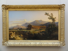 Poseidon Temple in Paestum by Jules Coignet