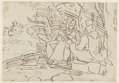 Rest on the Flight into Egypt by Unknown Artist