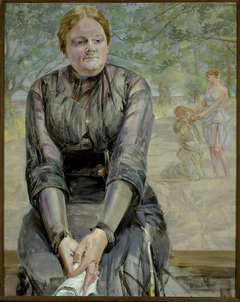 Reverie – portrait of sister Helena Karczewska by Jacek Malczewski