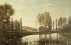 River Scene by Stanislas Lépine