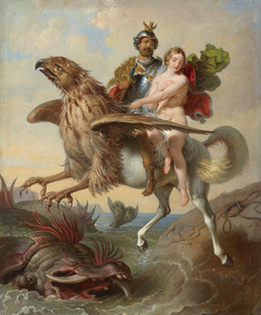 Rüdiger und Angelica (Studie zu "Rüdiger und Angelica") by Johann Peter Krafft