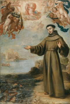 Saint Anthony Preaching to the Fish by Juan Carreño de Miranda