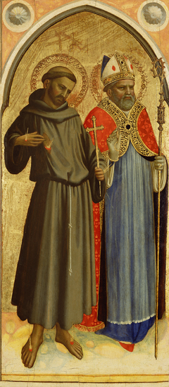 Saint Francis and a Bishop Saint by Fra Angelico