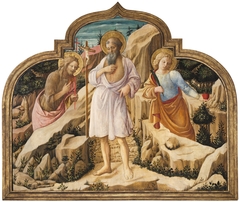 Saint Jerome in the Desert with Saints John the Baptist and Ansanus by Filippo Lippi