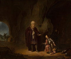 Saul and David in the cave of En-Gedi by Willem de Poorter