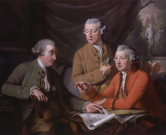 Sir William Chambers; Joseph Wilton; Sir Joshua Reynolds by John Francis Rigaud