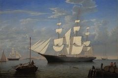 "Starlight" in Harbor by Fitz Henry Lane