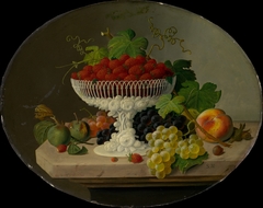 Still Life with Strawberries in a Compote by Severin Roesen