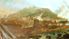 Storming of San Sebastian by Denis Dighton