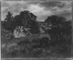 Studie aus Barbizon by Anton Teichlein