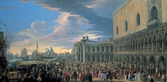 The Arrival of the Earl of Manchester in Venice by Luca Carlevarijs