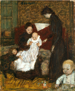 The Artist's Sister and Her Children by Pierre Bonnard