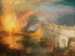 The Burning of the Houses of Lords and Commons by Joseph Mallord William Turner