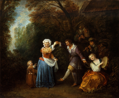 The Country Dance by Antoine Watteau