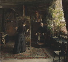 The Danish portrait painter Bertha Wegmann at work by Jeanna Bauck