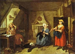 The Distrest Poet by William Hogarth