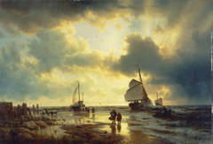 The Ebb Tide by Andreas Achenbach