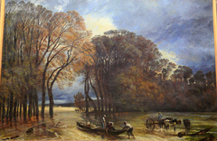 The flood of Saint-Cloud by Paul Huet