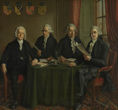 The Four Chief-Commissioners of the Harbors, Ramparts and Cranes of Amsterdam by Wybrand Hendricks