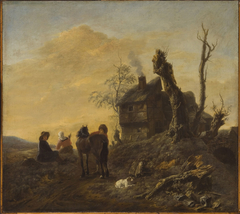 The Halt at the Cottage by Adriaen van Eemont