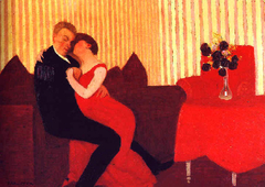 The Lie by Félix Vallotton