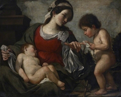 The Madonna and Child with the Infant Saint John (after Guercino) by Anonymous