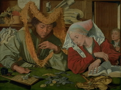 The Merchant and his Wife by Marinus van Reymerswaele