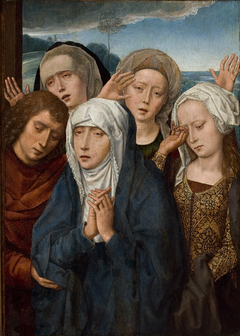 The Mourning Virgin with Saint John and the Pious Women from Galilee by Hans Memling