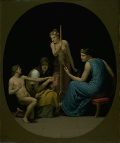 The Parcae: Clotho, Lachesis and Atropos Spinning the Thread of Life by Christoffer Wilhelm Eckersberg