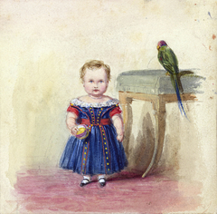 The Prince of Wales with a parrot by Victoria