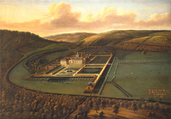 The Southeast Prospect of Hampton Court, Herefordshire by Leonard Knijff