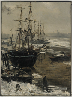 The Thames in Ice by James Abbott McNeill Whistler