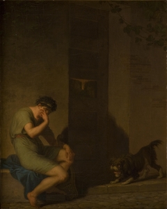 Tibullus Lamenting outside the Door of his Beloved by Nicolai Abildgaard