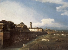 Turin, the Royal Palace from the West by Bernardo Bellotto