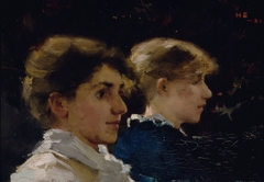 Two Profiles by Helene Schjerfbeck